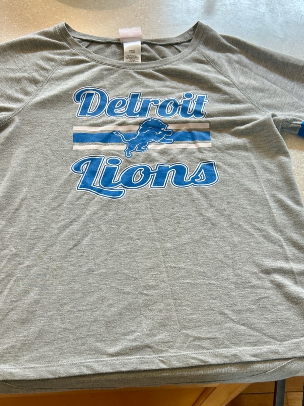 NFL Apparel Gray Tee with Logo